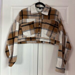 HYFVE cropped flannel jacket